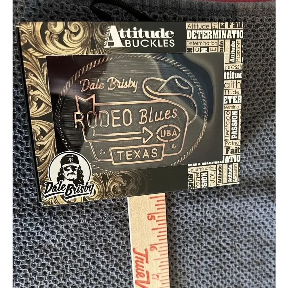 Montana Silversmiths Attitude Buckle Dale Brisby Rodeo Blues USA Texas NIB